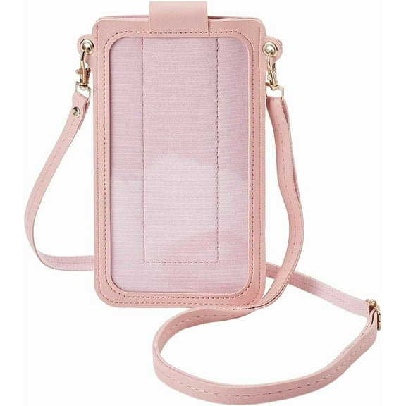 PU Imitation Leather Crossbody Bags Women's Bags Rectengle Pink 19.3x12.5x1.2cm