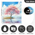 thumbnail image 3 of BZSMCE Dishwasher Magnet Cover Magnetic Sticker Creatively Cherry Blossom Serenity Printed 23"x26", 3 of 6