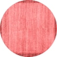 thumbnail image 1 of Ahgly Company Indoor Round Abstract Red Modern Area Rugs, 8' Round, 1 of 4
