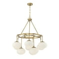 thumbnail image 2 of Trade Winds Sophia 9-Light Chandelier in Natural Brass, 2 of 6