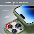 thumbnail image 6 of Durable Sturdy Phone Case for iPhone 14 Pro Max, Heavy Duty Shockproof Slim Rugged Phone Case Bumper Rugged Cover for iPhone 14 Pro Max HD Green, 6 of 14