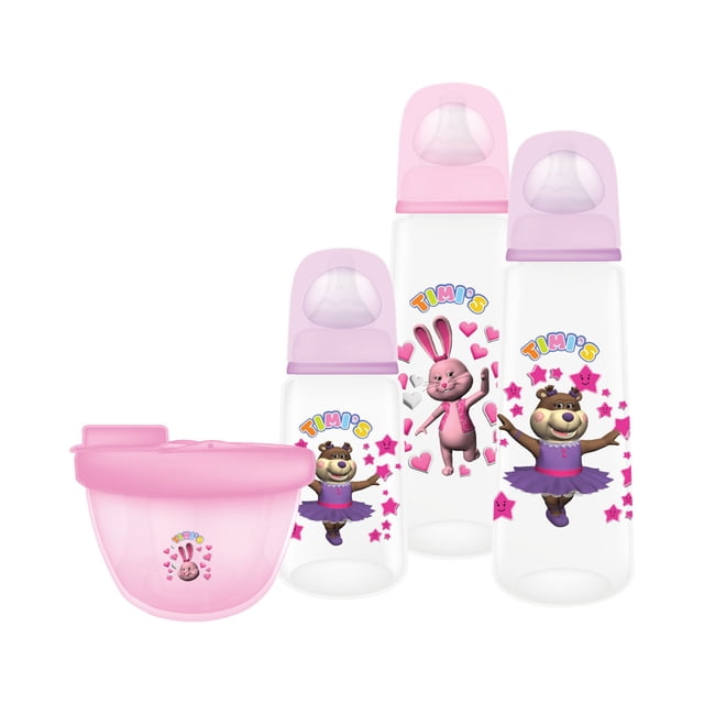 Kit Bebé 3 Biberones Variflo Chupón Dispensador Bpa Free