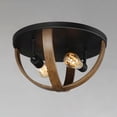 thumbnail image 5 of Maxim 27570APBK 16 in. Compass 2 Light Antique Pecan & Black Flush Mount Ceiling Light, 5 of 5