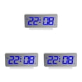 thumbnail image 4 of Despertador electrónico LED Recargable Naiovety Termómetro Snooze Portátil Pantalla azul 3Conjunto, 4 of 6