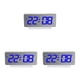 thumbnail image 4 of Bearachild Despertador eléctrico LED Pantalla de temperatura digital Wake Up Dormitorio Termómetro Snooze Relojes de interior Pantalla azul Pantalla azul 3Conjunto, 4 of 6