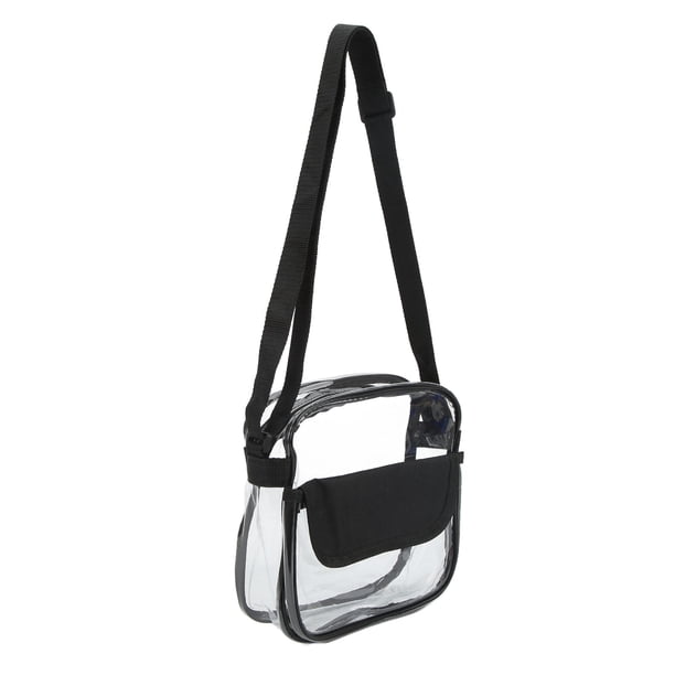 Bolsa de mensajero transparente, bolsa de mensajero transparente Bolsa de mensajero transparente de PVC con cremallera Bolsa de mensajero transparente diseñada para precisión