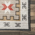 thumbnail image 5 of nuLOOM Remy Bold Geometric Machine Washable Area Rug, 4' x 6', Brown, 5 of 9