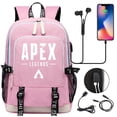 thumbnail image 2 of AMERTEER Students APEX Legends Bookbag USB Charging Port Daypack Lightweight Travel Bag Graphic Knapsack, 2 of 6