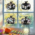 thumbnail image 1 of 4 Pieces Halloween Pumpkin Web Lasers Stickers Rainbows Stickers Suitable For Window Decoration, 1 of 8