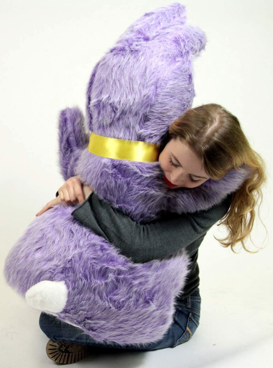 BigPlush Giant Stuffed Purple Rabbit, 42-Inch Soft Plush Toy