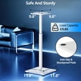 thumbnail image 3 of Soportes para altavoces MOUNTUP Universal MU9132W-L, altura ajustable, color blanco, 3 of 9