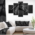thumbnail image 1 of Black Arabian Horse Portrait - Animal Canvas Art Print, 1 of 3