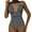 Black, variant on KDFJPTH Women's One Piece Bathing Suit Beige Tummy Control Monokini L