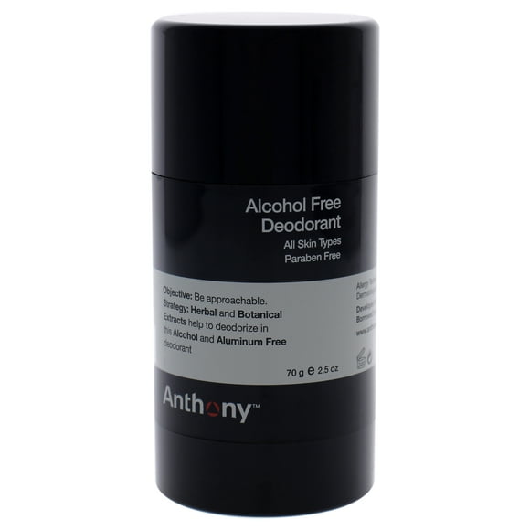 Alcohol Free Deodorant Stick by Anthony for Unisex - 2.5 oz Deodorant Stick