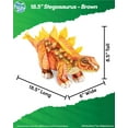 thumbnail image 2 of Real Planet 18.5" Orange Stegosaurus Dinosaur Realistic Stuffed Animal, Dinosaur Plush Toy & STEM Learning Gift for Birthday Boys & Girls, 2 of 6