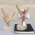 thumbnail image 2 of segolike Tree branches Shaped Wood Cup Holder, Sturdy Tea Coffee Cup Stand Rack, Necklace, 2 of 9