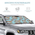 thumbnail image 2 of Bingfone Turtles And Corals Car Windshield Sunshade,Sun Foldable Sun Shield Sun Visor for Car - Small, 2 of 8