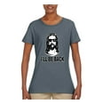 thumbnail image 2 of Wild Bobby Jesus: Ill Be Back Inspirational/Christian Women Graphic Tee, Charcoal, X-Large, 2 of 5