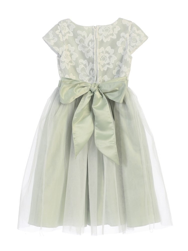girls sage dress