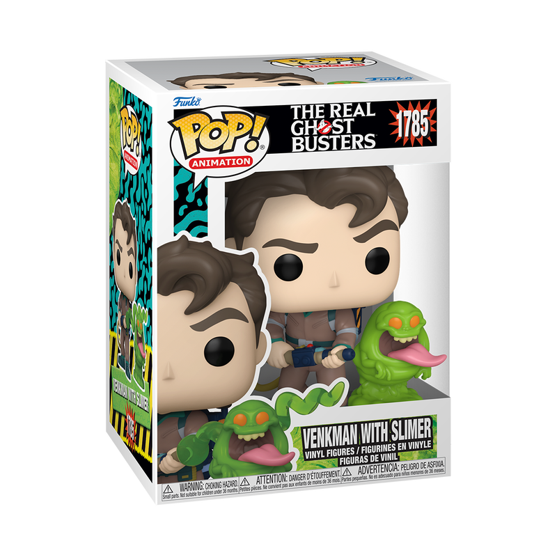 Funko Pop! & Buddy Animation: Ghostbusters - Venkman avec Slimer (The Real Ghostbusters) figurine en vinyle