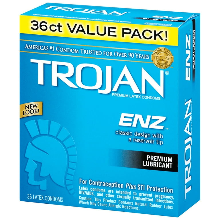 Trojan ENZ Lubricated Condom 93950 Box of 36 HSA/FSA Eligible