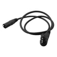 thumbnail image 4 of GLFILL XLR Microphone Extension Cable Adapter 90 Degree Female To Straight Male Connector For Speaker Studio 1M, 4 of 9