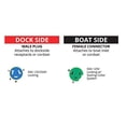 thumbnail image 2 of Adaptador Pigtail Marinco P30-503 EEL 30A 125V macho a 50A 125V hembra, 2 of 2