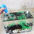 thumbnail image 3 of Flmtop Multifunctional Home Fish Tank Mini Water Changer Gravel Cleaning Dropper Feeder Blue, 3 of 6