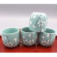 thumbnail image 4 of Set Sake Mose Cafolo, cerámica japonesa, 5 piezas, color ciruela blanca, 4 of 5