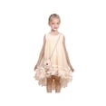 thumbnail image 2 of Girls Dress Beige Floral Handbag Sleeveless Princess Cool Sundress Lovely 5 Years, 2 of 7