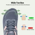 thumbnail image 2 of AOV Wide Toe Box Shoes Women Arch Support Walking Shoes Plantar Fasciitis Orthotic Tennis Sneakers GreyPink Size 7.5, 2 of 6