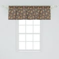 thumbnail image 2 of Ambesonne Leaves Window Valance, Striped Autumn Tree Herbs, 54" X 18", Taupe and Multicolor, 2 of 3