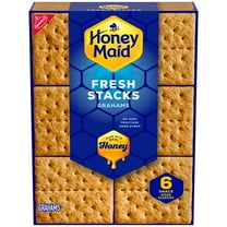 HONEY MAID Fresh Stacks Graham Crackers, Travel Snacks, 12.2 oz (6 Multi Snack Packs)
