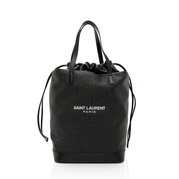 Pre-Owned Saint Laurent Leather Teddy Small Bucket Bag