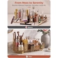 thumbnail image 6 of Rotating Makeup Organizer for , Large Capacity  Display Case, Clear  Countertop Beauty Storage Holder for Skincare, Brush Eyeshadow Lipstick, Counter Desk,, 6 of 6