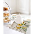 thumbnail image 4 of Sunflower Kitchen Dish Towels for Drying Dishes Set of 2, Yellow Floral Farmhouse Botanical Vintage Art Waffle Weave Microfiber Hand Tea Bathroom Towels Quick Dry & Absorbent Towel 12x12, 4 of 7