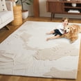thumbnail image 3 of SAFAVIEH Mykonos Lesleigh Abstract Area Rug, Ivory/Beige, 8' x 10', 3 of 8