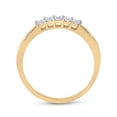 thumbnail image 2 of 14kt Yellow Gold Womens Princess Diamond Bridal Wedding Engagement Ring Band Set 1.00 Cttw, 2 of 4