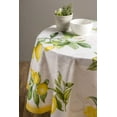 thumbnail image 2 of Maison d' Hermine Limoncello 100% Cotton Tablecloth for Kitchen Dining | Tabletop | Decoration | Parties | Weddings | Spring/Summer (Round, 69 Inch)., 2 of 4