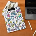 thumbnail image 5 of FORMRS A4 Clipboard Folder with Pen Holder Horizontal Foldable School Office Binder, Blue Doodle Pattern, 5 of 9