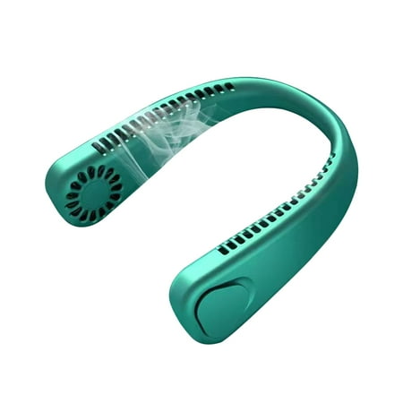 

HZEWLS Bladeless Mini Sports Fan Low-noise Neck Fans Outdoor Accessories (Green)