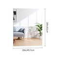 thumbnail image 5 of VONIGEE 18x24 Inch Frameless Bathroom Mirror, Rectangle Wall Mirror with Polished Edge for Over Sink, Vanity Mirror for Bathroom, Bedroom, Living Room, Hangs Horizontally or Vertically, 5 of 9