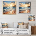 thumbnail image 4 of Designart "Sunkissed Sands Beach Photo III" Nautical & Beach Floater Framed Canvas Print, 4 of 7