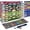 Red, variant on White 40"x26" World Soccer Bracket Schedule Poster Set, Double-Sided Dry Erase Wall Chart w/ Match Tracker Team Info Markers Stickers, Home Bar Watch Party Decor for Fans