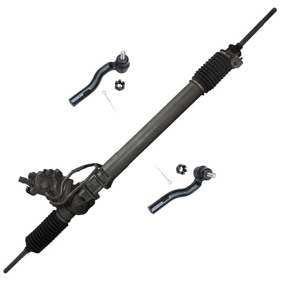 Detroit Axle - Front Rack & Pinion Kit for 1990-1992 Lexus LS400, Power Steering Rack and Pinion Outer Tie Rod Ends Replacement