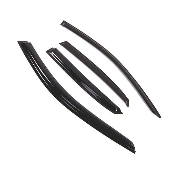 Tuningpros WD2-777 Outside Mount Window Visor Deflector Rain Guard Dark Smoke 4 Pcs Set For 2013-2015 Audi A3 Sedan