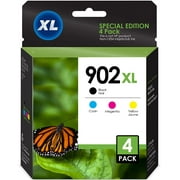 InkjetsClub Compatible Ink Cartridge Replacement for HP 902XL Inkjet for HP 902 OfficeJet Pro 6968 6978 6958 6962 6954 6960 6970 6979 6950 6975 Black, Cyan, Magenta, Yellow (4 Pack)
