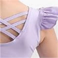 thumbnail image 5 of ‌LYMAYTER Leotards for Girls Ballet Gymnastics Dance Unitards Ruffle Short Sleeve Gymnastics Outfits, 5 of 8