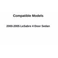 thumbnail image 3 of Driver Left Side Rear Door Window Door Glass Compatible with Buick Lesabre 2000-2005 Models, 3 of 5