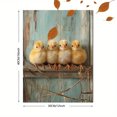 thumbnail image 3 of Qisvanset 12x16 Inch Yellow Chick Canvas Wall Art, Rustic Farm Animal Art Easter Spring Seasonal Wall Decor, 3 of 8